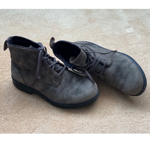 Blundstone Lace Australian Chukka Boots Rustic Brown Genuine Leather Womens 5.5 - Picture 3 of 10